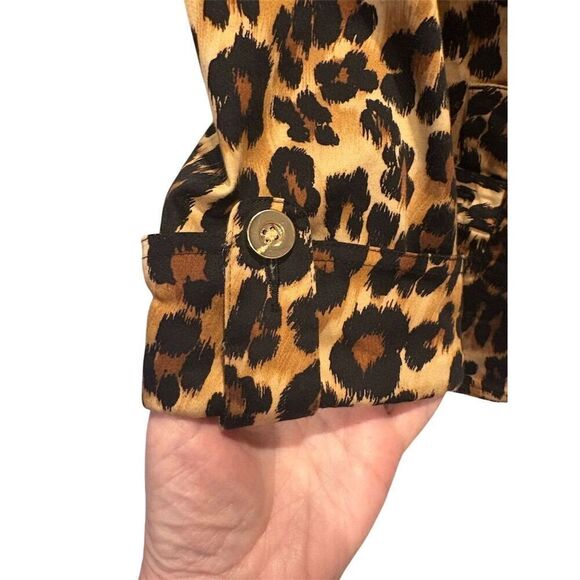 Charter Club Women's Leopard Print Blazer Size L Multicolor Animal Print - Picture 5 of 11